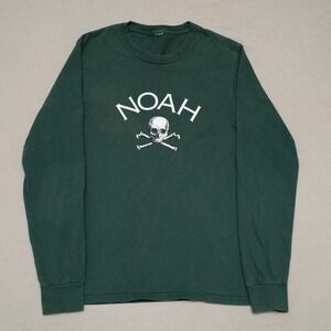 Noah Green Long Sleeve Tee Shirt Jolly Roger Pirate Skull Bones Classic Adult S